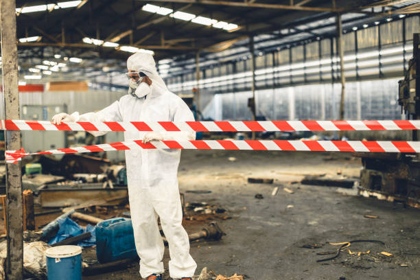 Professional Biohazard technician working in Flemington, GA